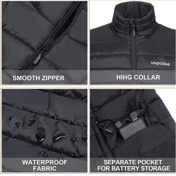 Women's Heated Vest with Battery Pack Lightweight Warm Size L - Picture 2 of 6